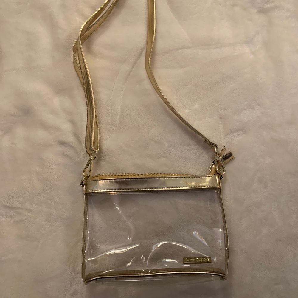 Capridesigns Clear & Gold Stadium Bag